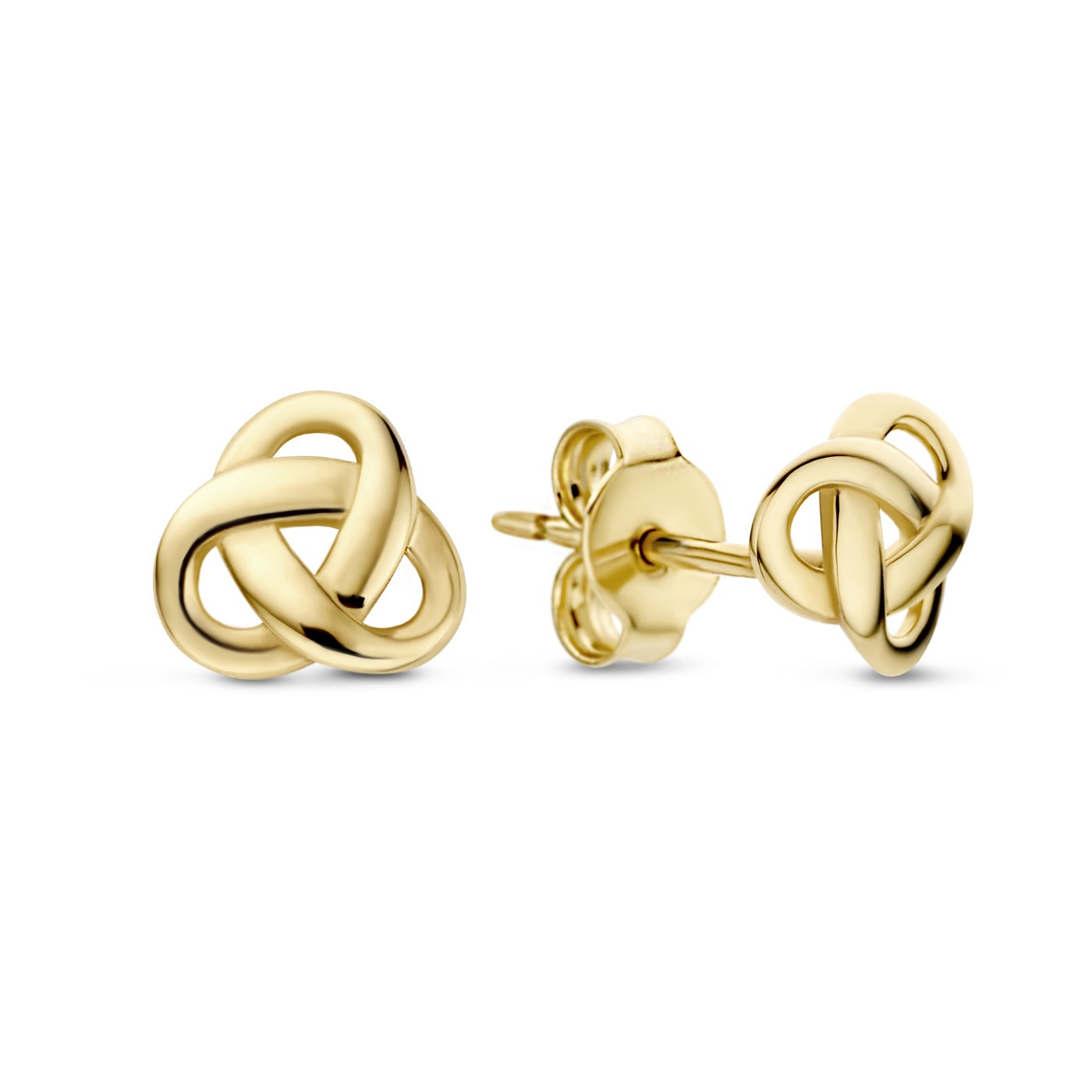 Rivoli Ohrknöpfe - 585 Gold / 14 Karat Gold