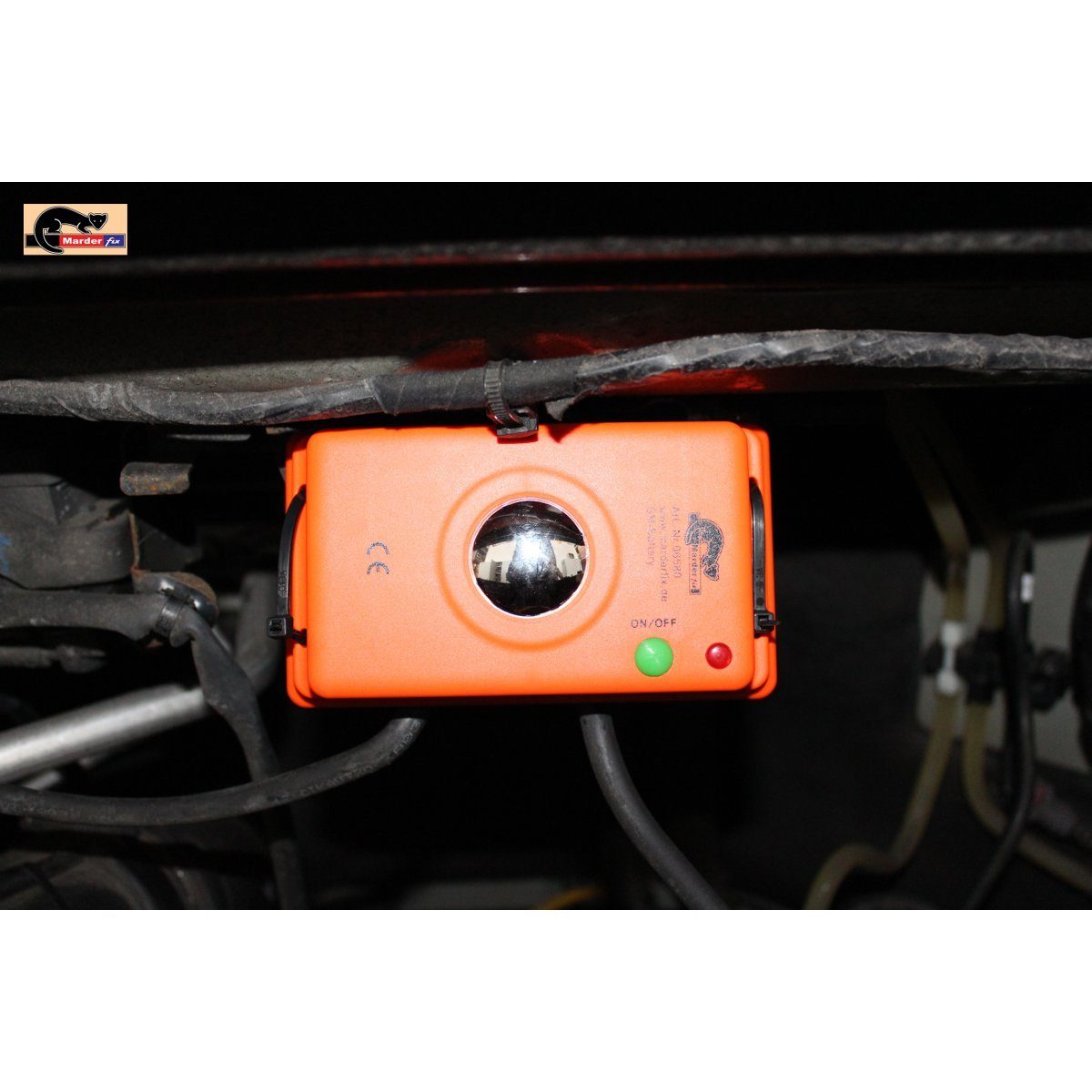 Marderfix Ultraschall-Tierabwehr Akustik Batterie, Marderabwehr im Auto, Haus und Hof