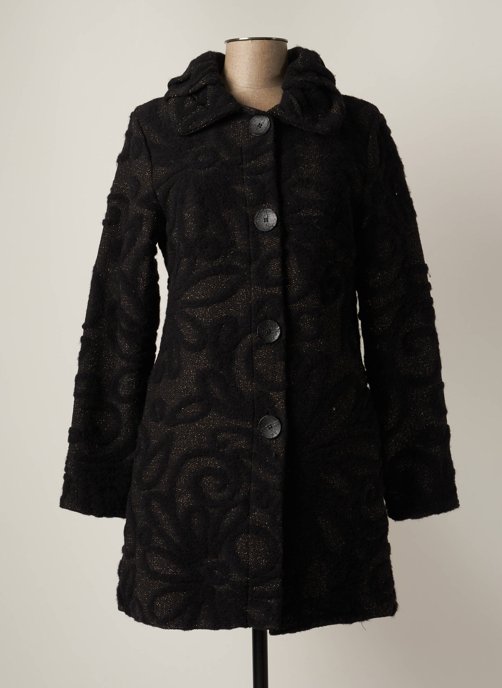 Poussiere D Etoile Manteaux Longs Femme couleur noir