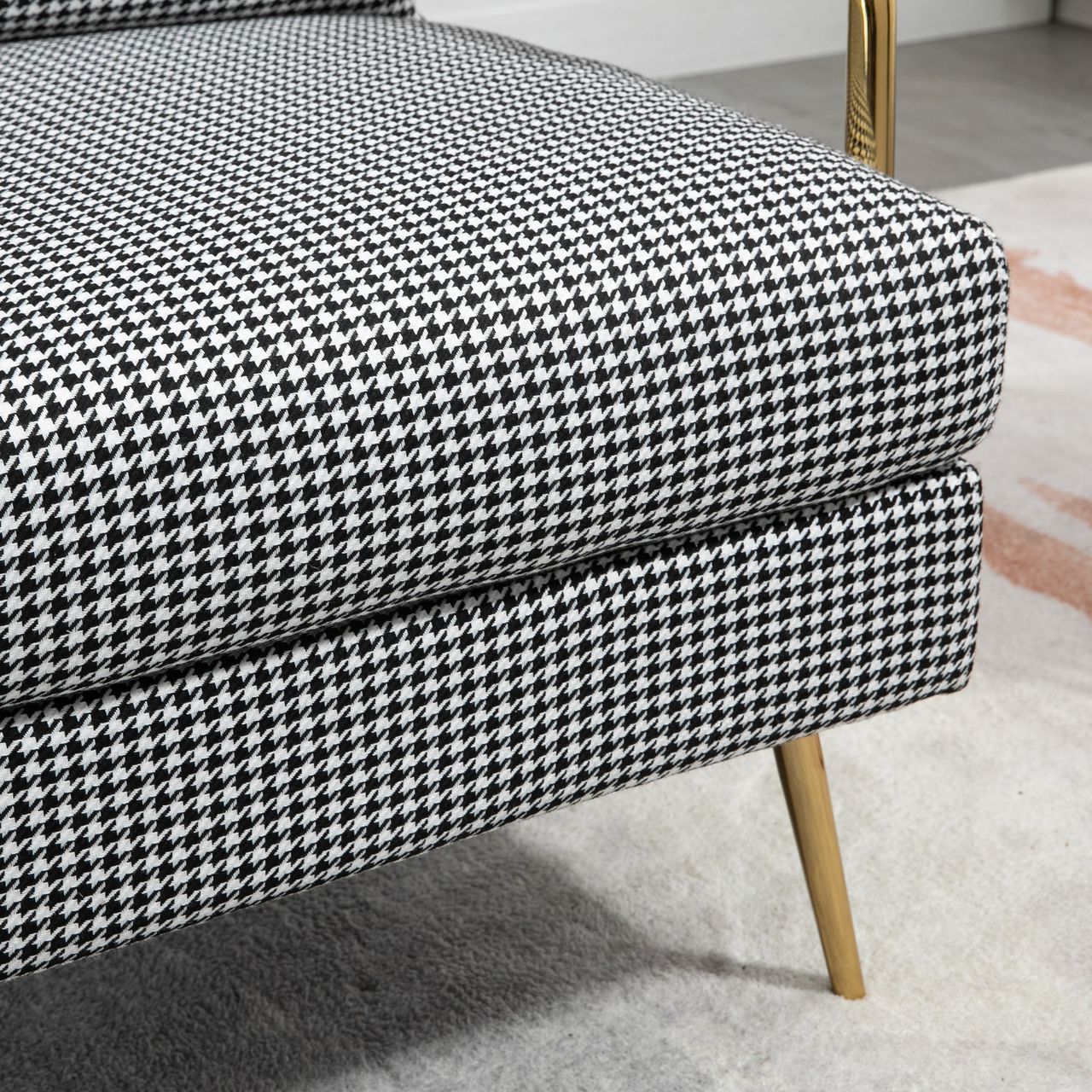 HOMCOM Ohrensessel Relaxsessel, Polstersessel Akzentsessel mit Leinenoptik