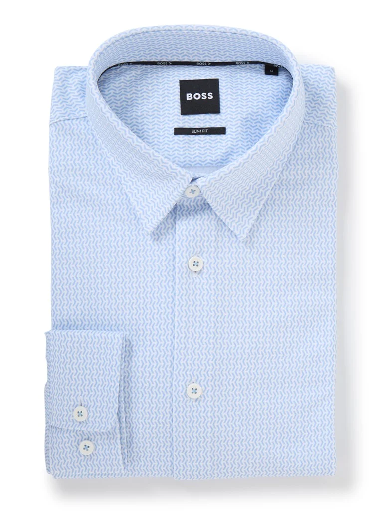 Cămașă HUGO BOSS P-Roan Slim Fit cu imprimeu