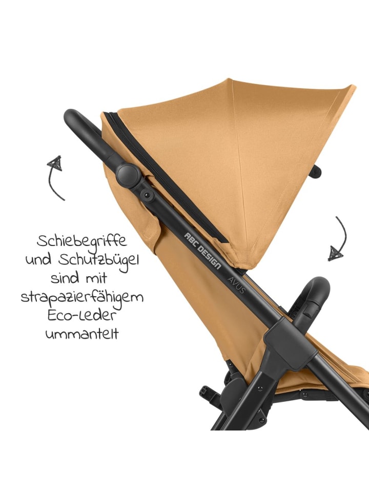 ABC-Design Buggy & Sportwagen Avus mit Einhand-Faltung und in gelb,schwarz günstig kaufen onesize