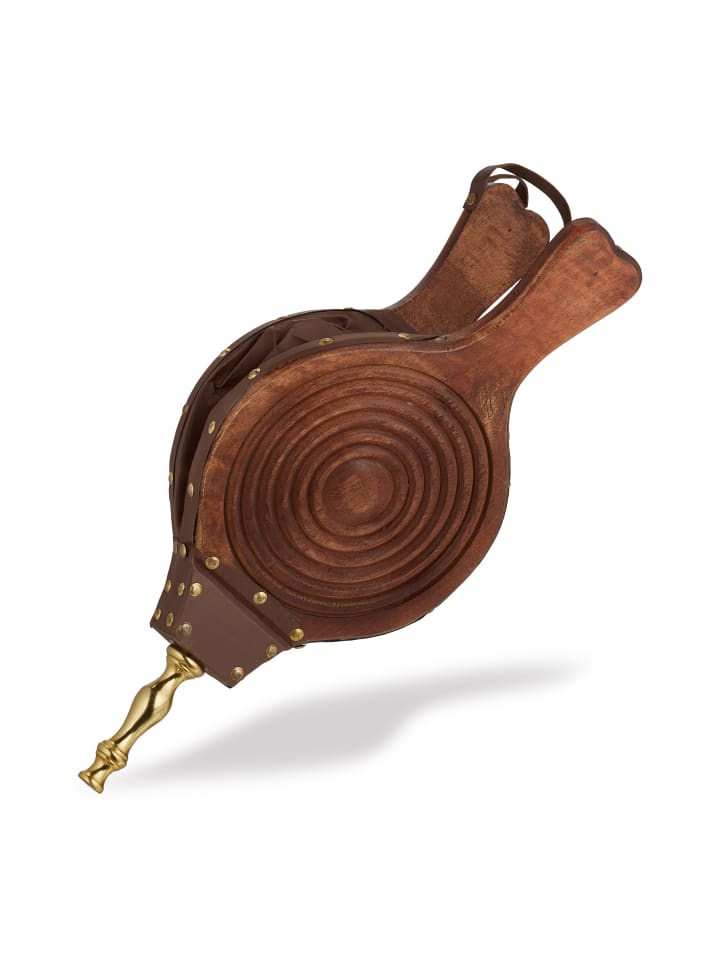 relaxdays Blasebalg in Braun/ Gold - (B)21 x (H)47 x (T)4 cm günstig kaufen onesize