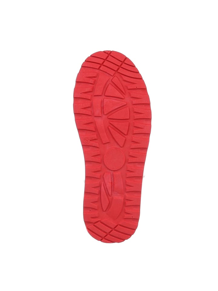 Ital-Design Stiefelette in Rot und Weiß günstig kaufen
