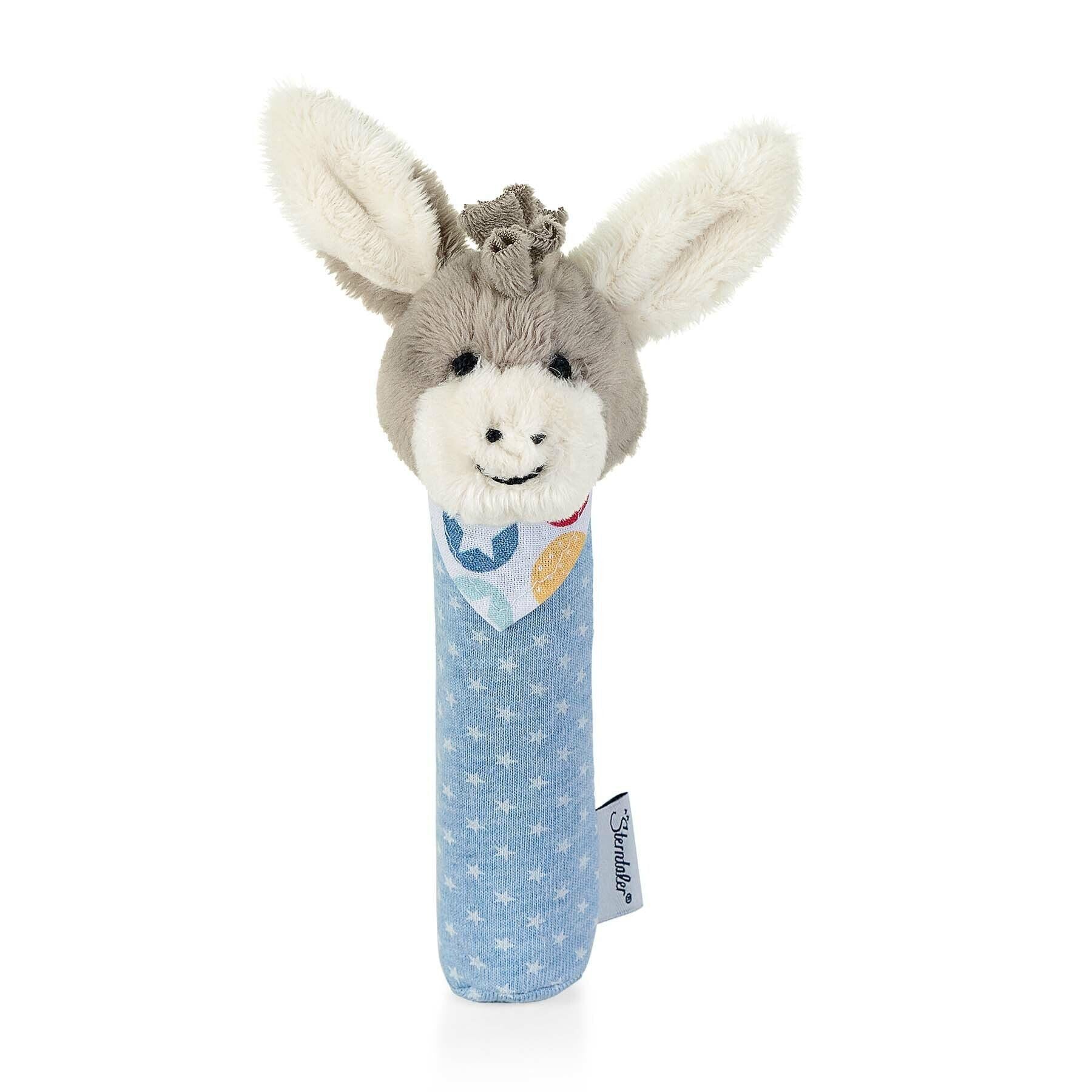 Greif-Quietsche Esel Emmi in Mittelblau, 18 cm