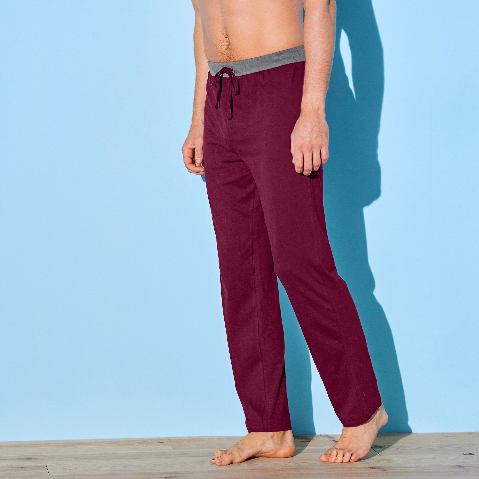 Pantalon pyjama bas droits