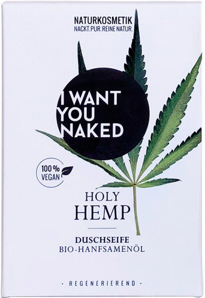 I Want You Naked Holy Hemp Bio-Hanfsamenöl Badeseife