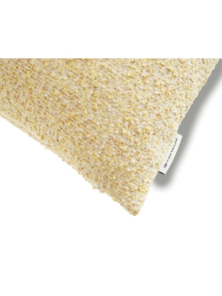 Tom Tailor Zierkissenhülle BOUCLÉ in Gelb günstig kaufen 45 x 45 cm