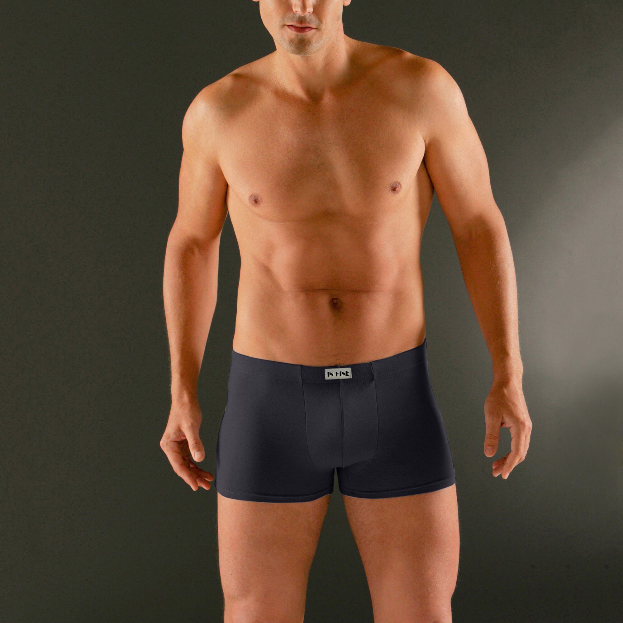 Boxer uni ceinture élastiquée recouverte