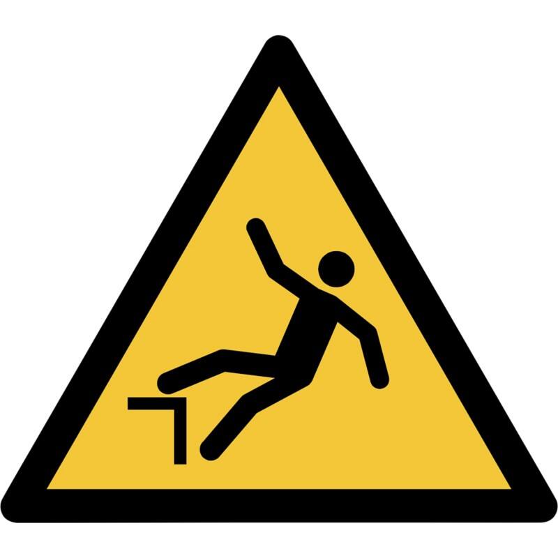 Djois Warnschild Warnung vor Absturzgefahr Klebstoff, einschraubbar PP (Polypropylen) 15 (B) x 0,14 (H) cm 3 Stück
