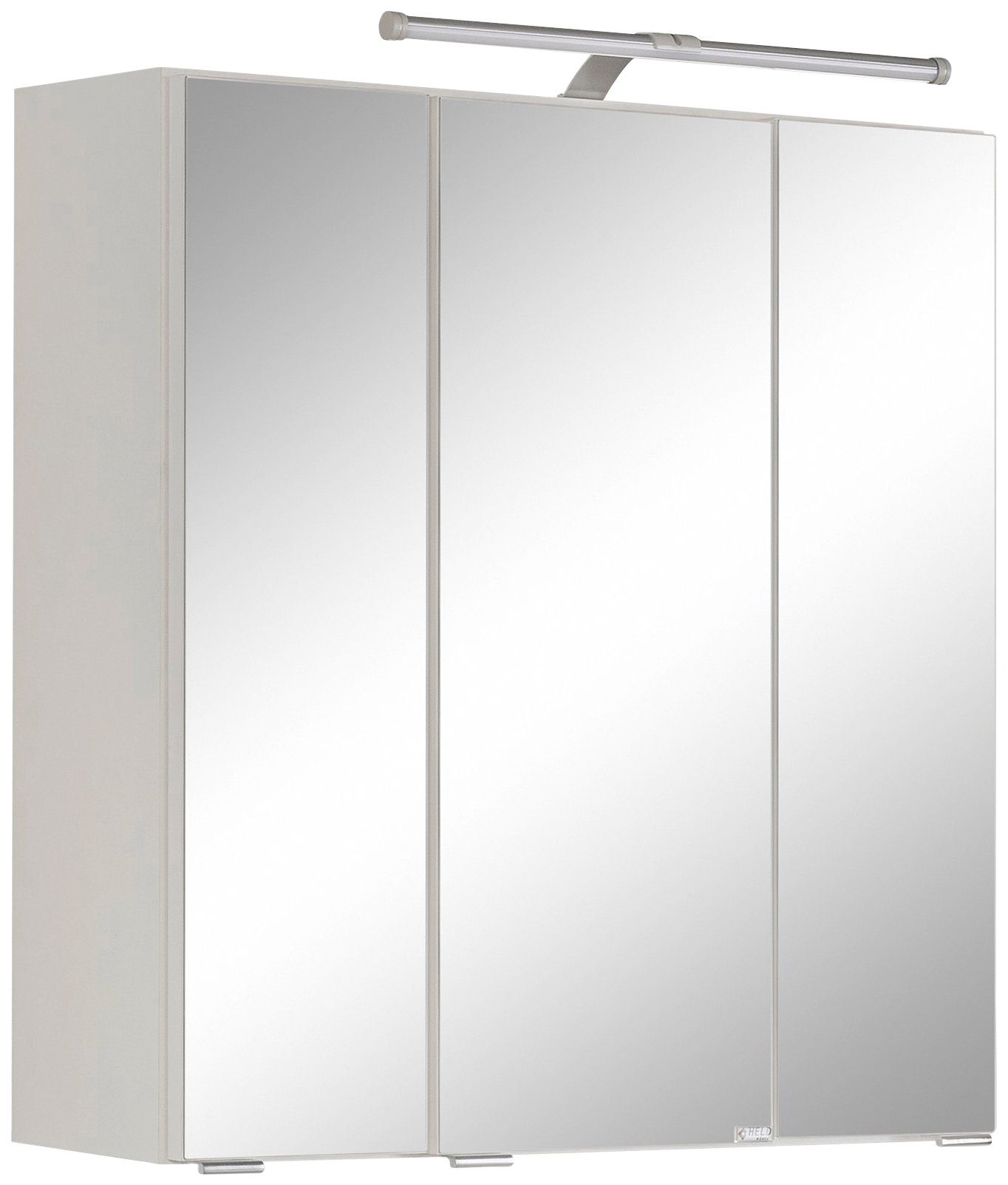 HELD MÖBEL Badmöbel-Set Avignon, (3-St), mit 3D-Spiegelschrank mit LED-Aufsatzleuchte
