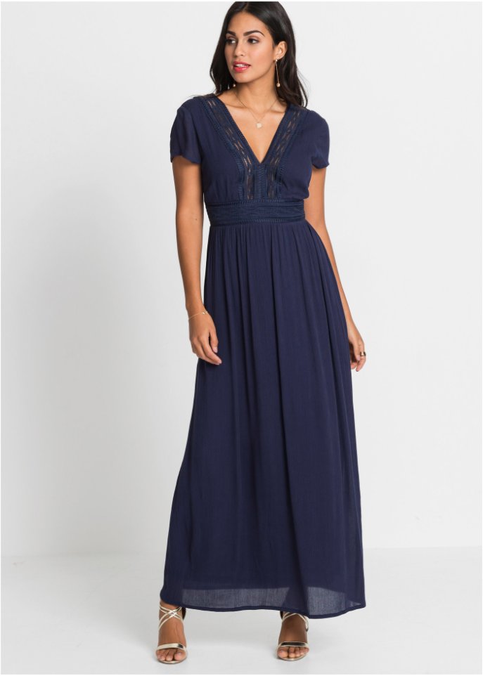 Sommer-Maxikleid mit Spitze