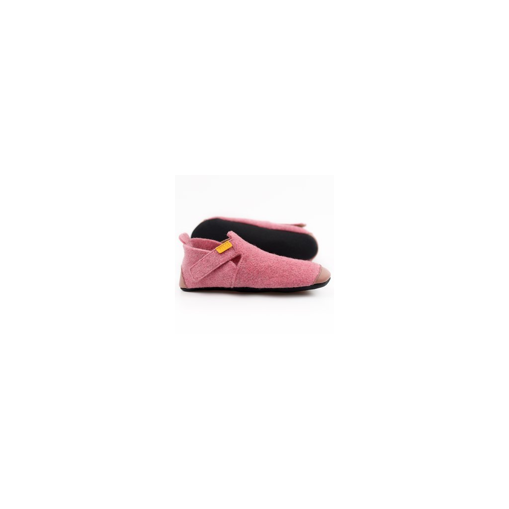 Tikki Ziggy Candy Wool rosa Krabbelschuhe