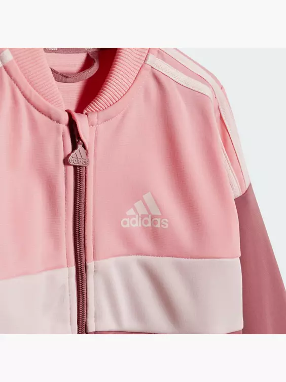 adidas Tiberio 3-Streifen Colorblock Shiny Kids Trainingsanzug