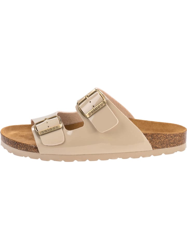 palado Pantoletten in Lack Creme Beige günstig kaufen