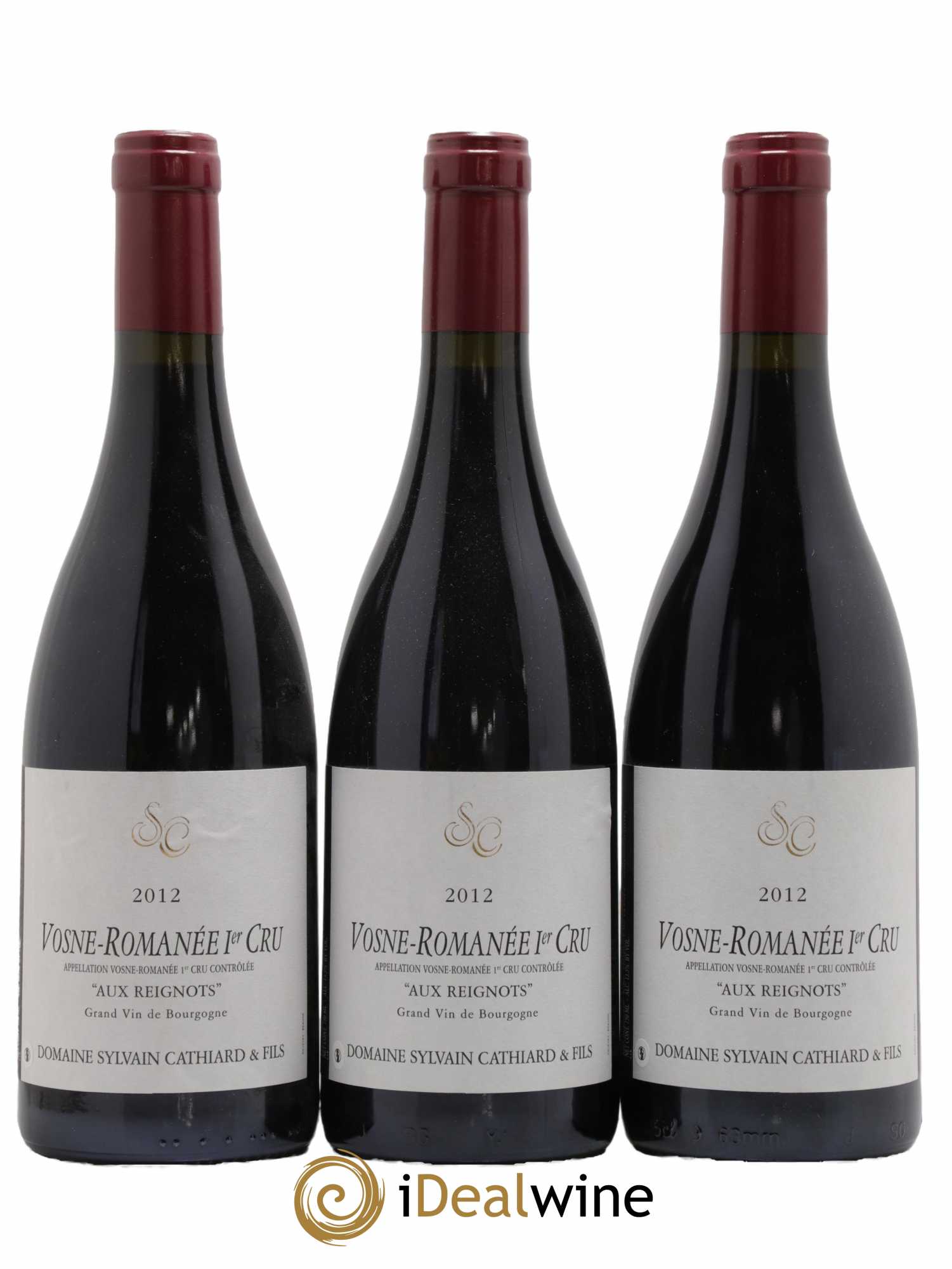 Vosne-Romanée 1er Cru Aux Reignots Sylvain Cathiard & Fils  2012 - Lot de 3 Bouteilles