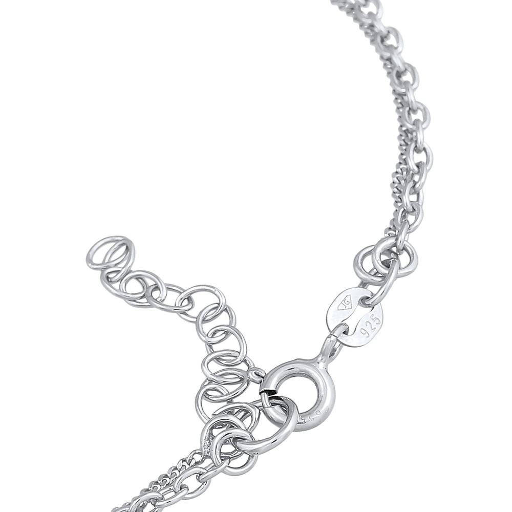 Elli Elli Bracelet Femmes Solitaire Cercle Layer avec cristal de verre en argent sterl Bracelet