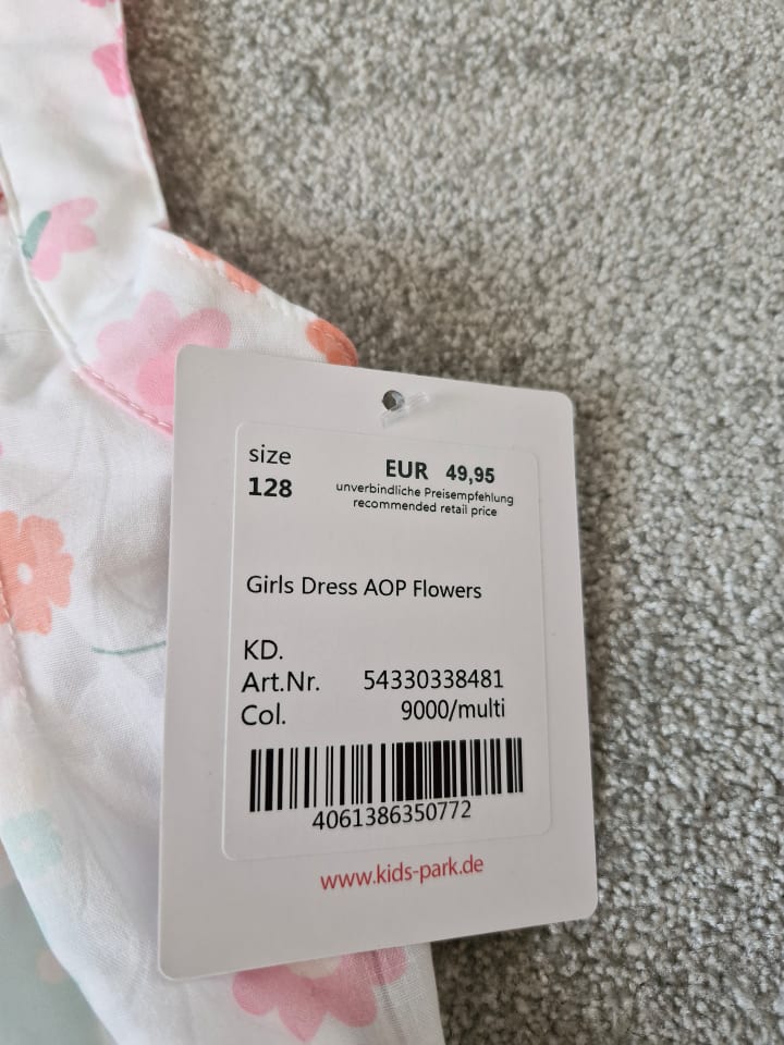 Salt and Pepper Schönes Sommerkleid in Creme mit Blumen günstig kaufen 128