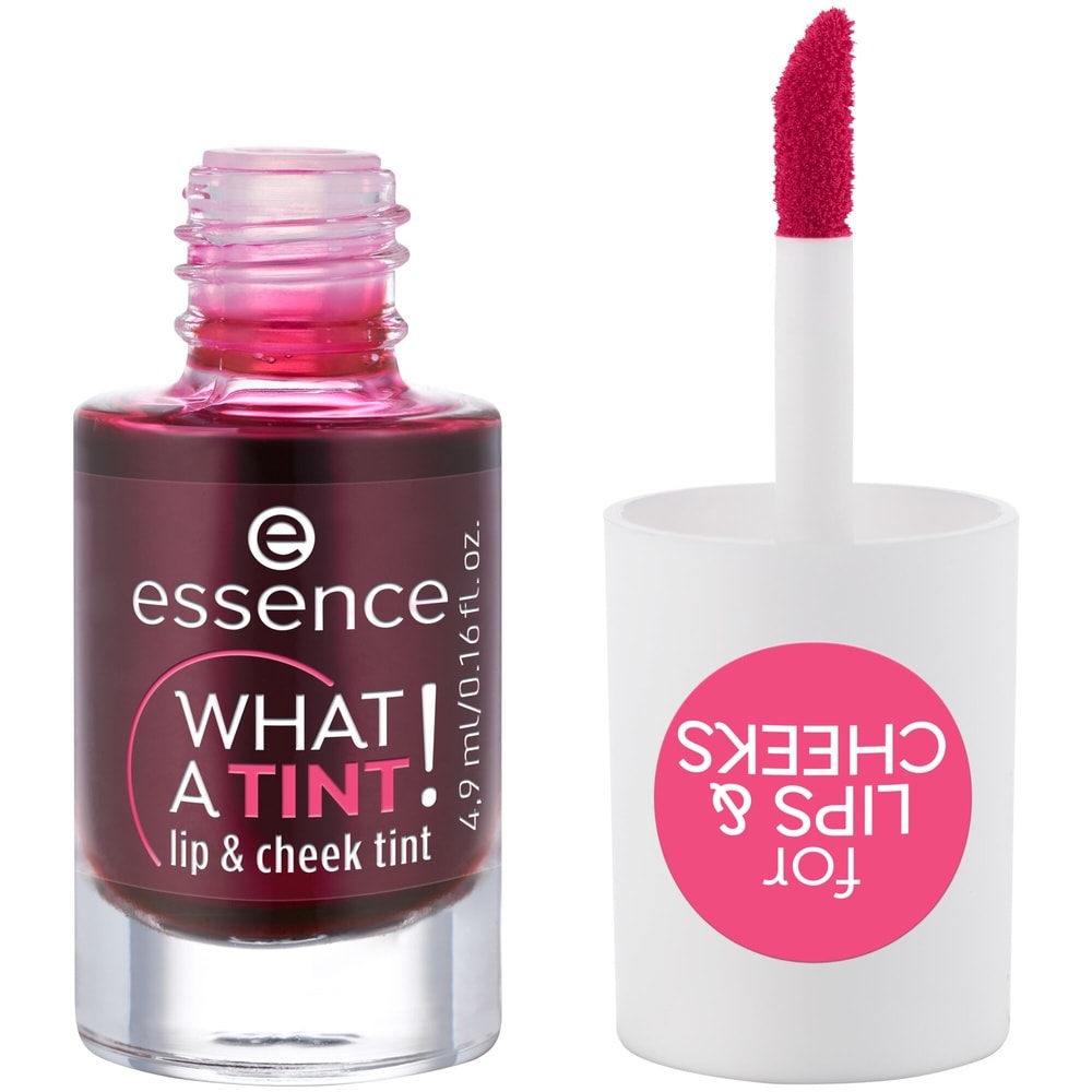 essence WHAT A TINT! lip & cheek tint blush liquide joues et lèvres 01 Kiss from a rose Blush