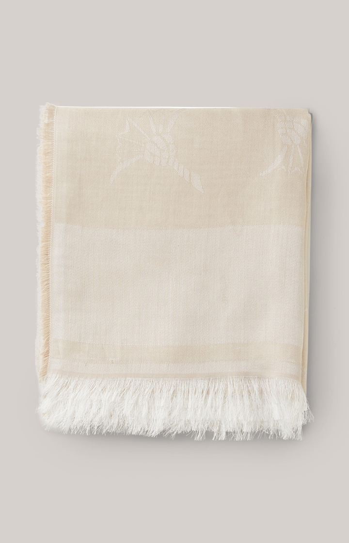 Modal-Baumwoll-Schal in Beige