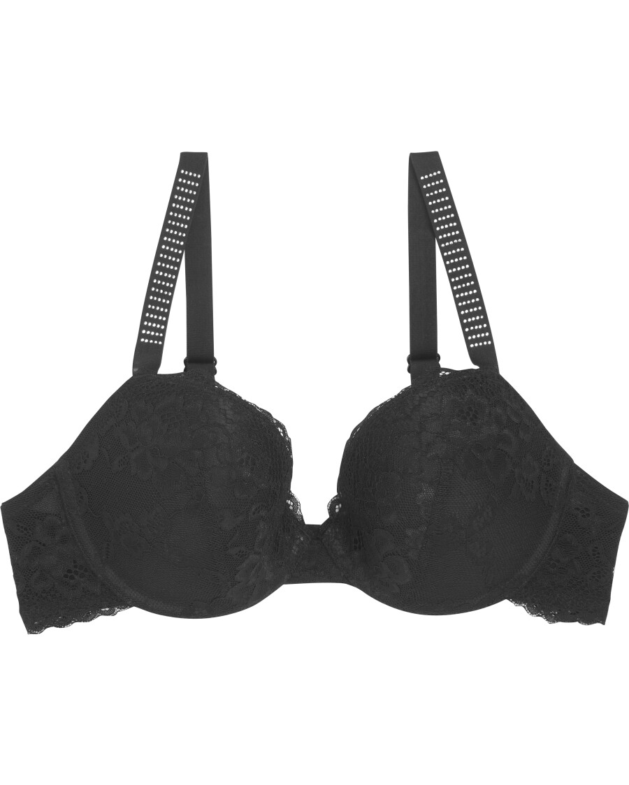 Push-up-BH mit Strasssteinen