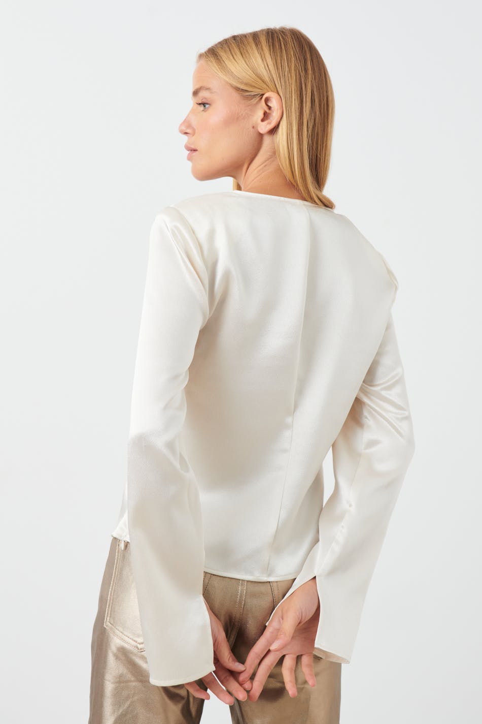 Satin fitted top
