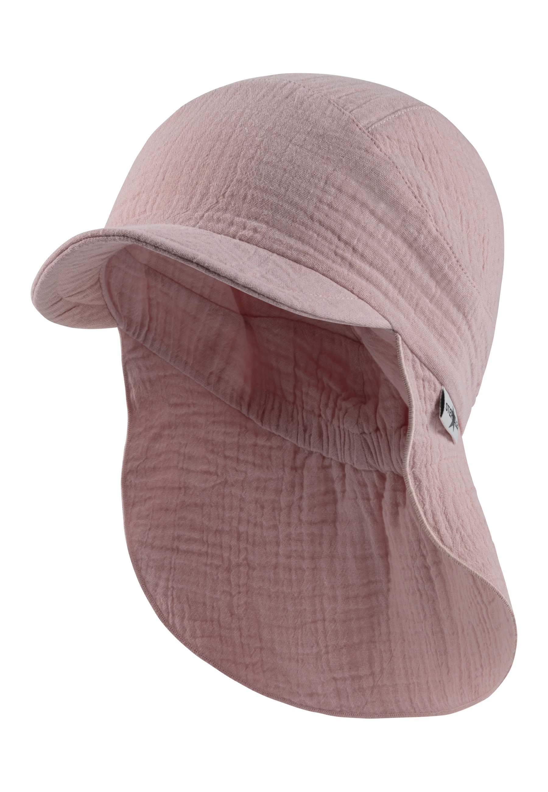 Schirmmütze mit Nackenschutz in versch. Unifarben