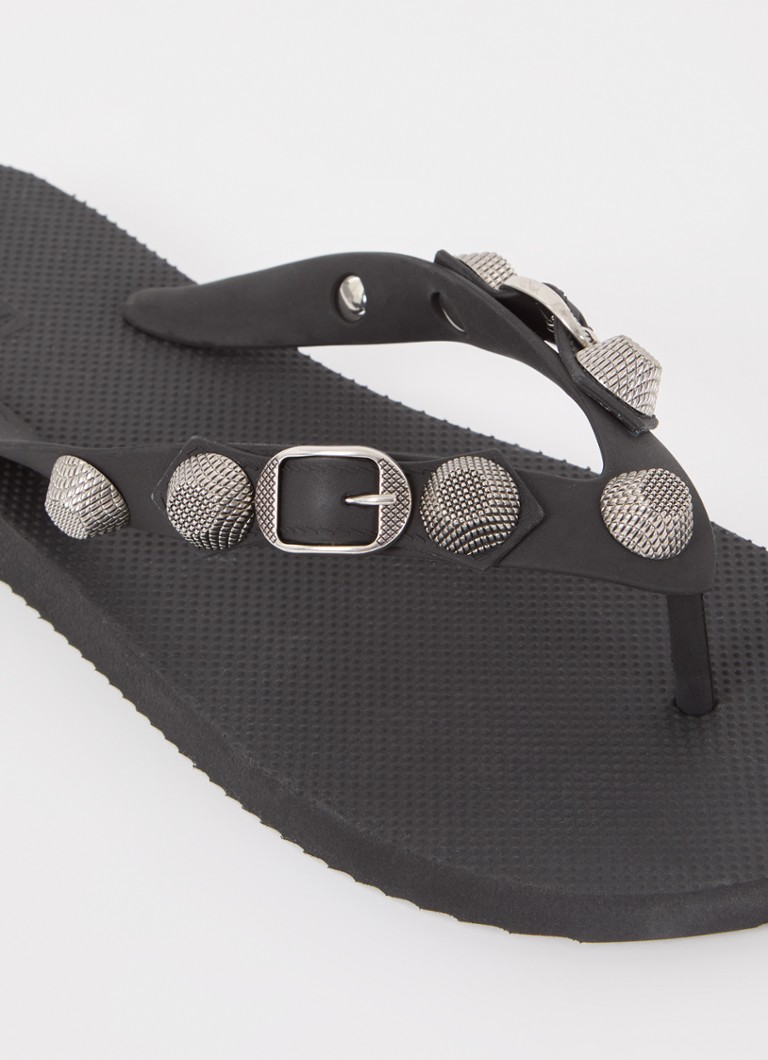Balenciaga Cagole papuče s nitnama
