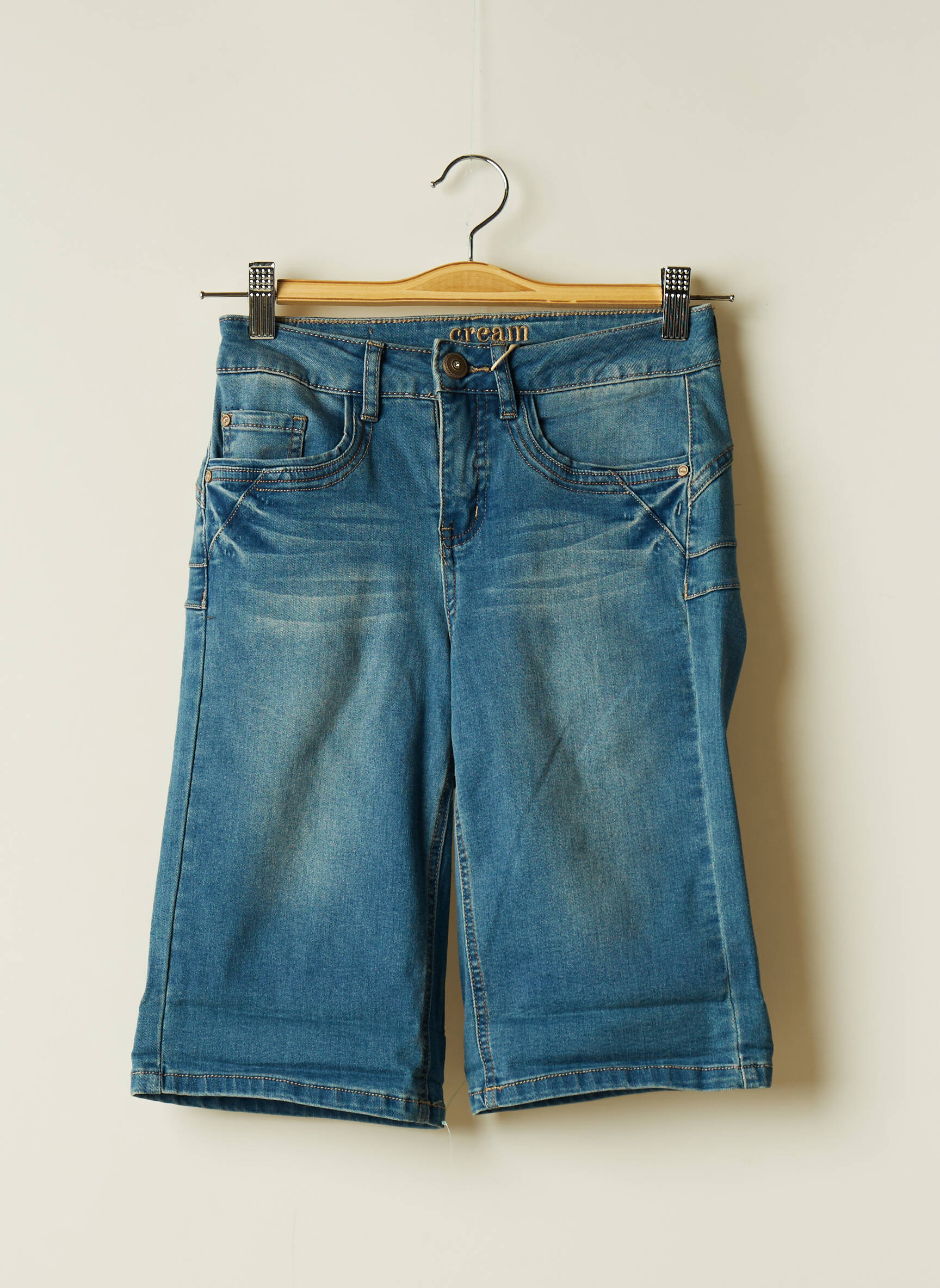 Cream Bermudas Femme couleur bleu
