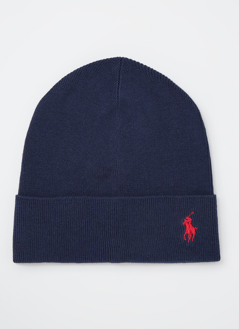 Ralph Lauren Beanie with logo embroidery
