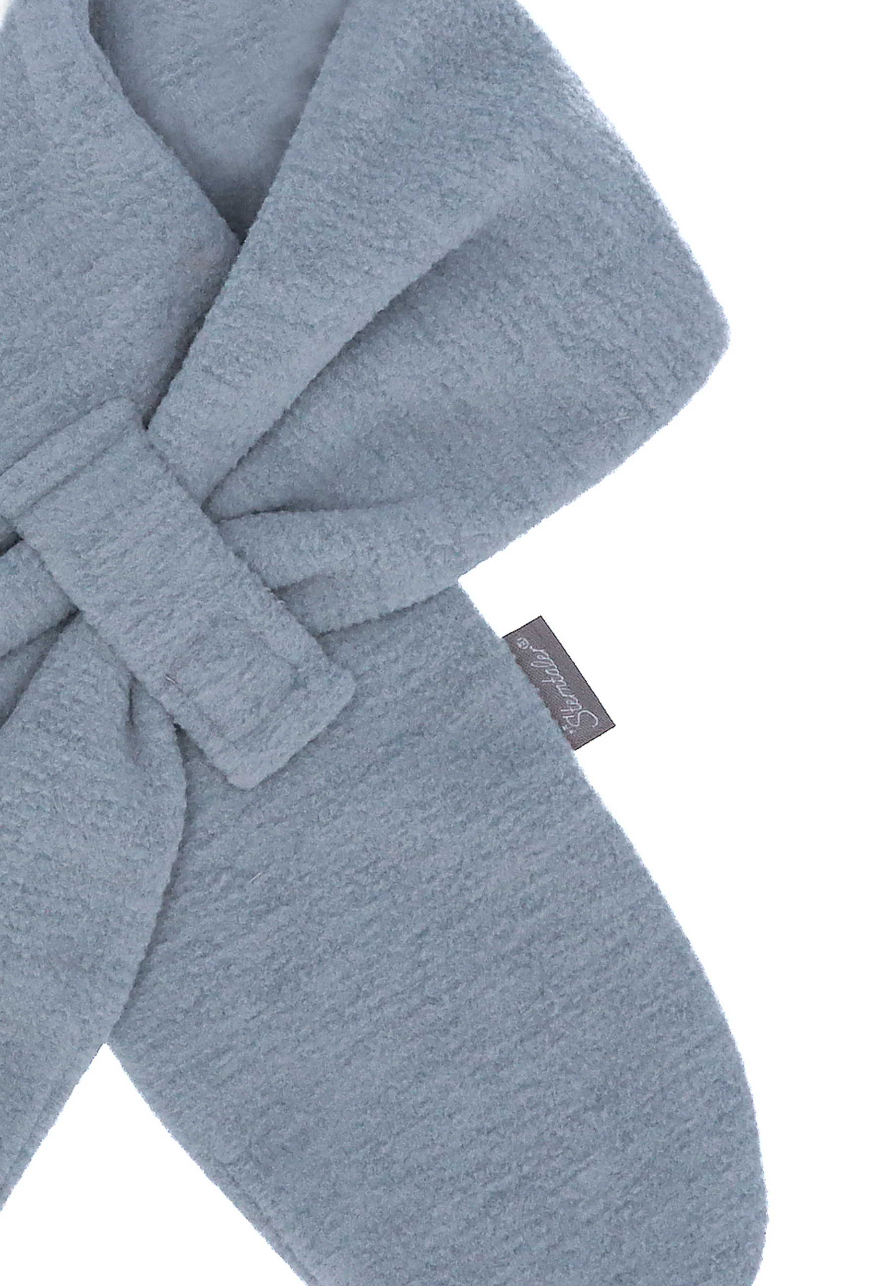 Schal aus Microfleece melange (recycelt) m. Riegel