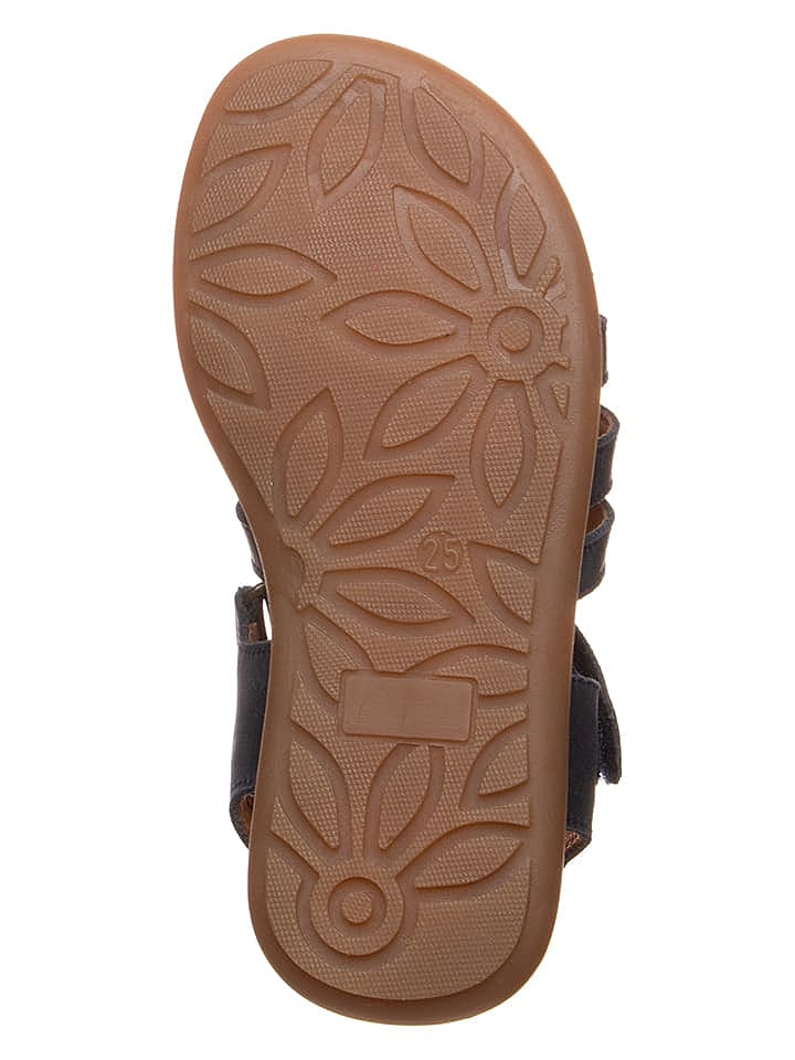 POM POM Leder-Sandalen in Dunkelblau günstig kaufen 27