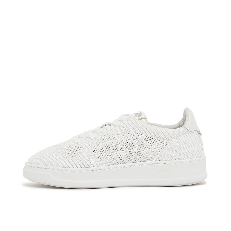 Autry Wmns Medalist Easeknit Knit/Leat all white