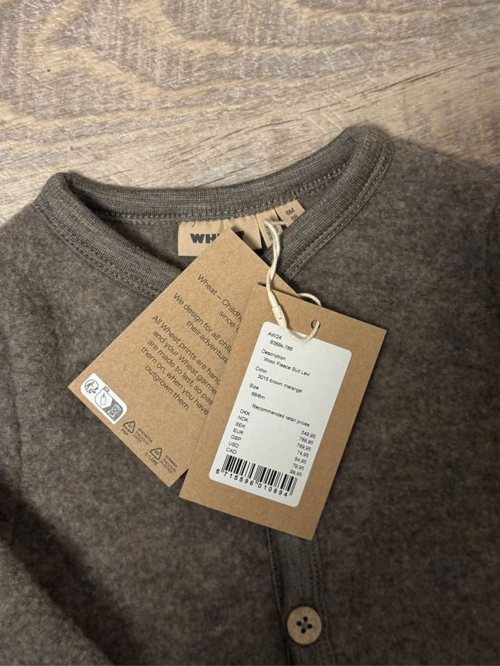 Wheat Woll-Overall in Braun günstig kaufen 68