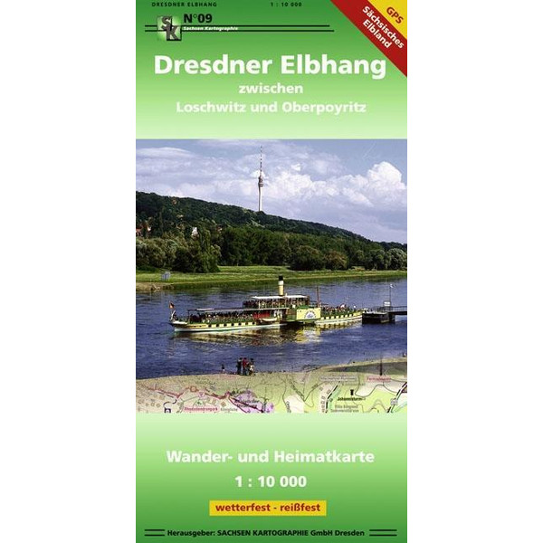 Dresdner Elbhang 1 : 10 000 - Wanderkarte