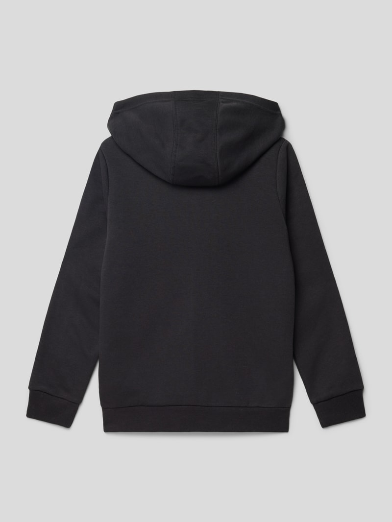 Sweatjacke mit Kapuze in schwarz