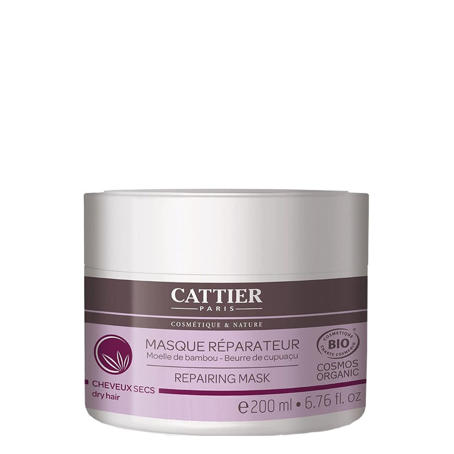 Cattier Masque Réparateur Moelle de Bambou & Beurre de Cupuaçu 200 ml