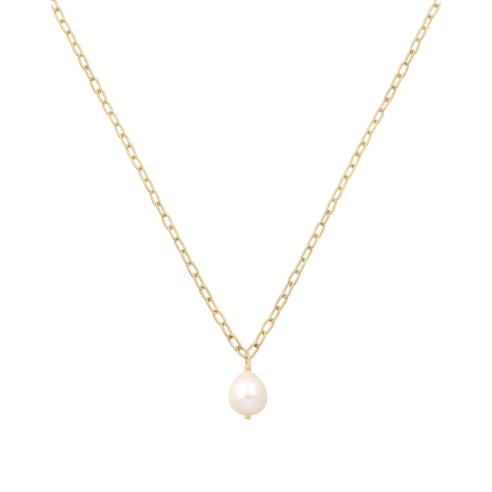 Elli PREMIUM Elli PREMIUM Collier Vintage Mariage Perles d'eau Douce Baroques Collier Femme  P collier