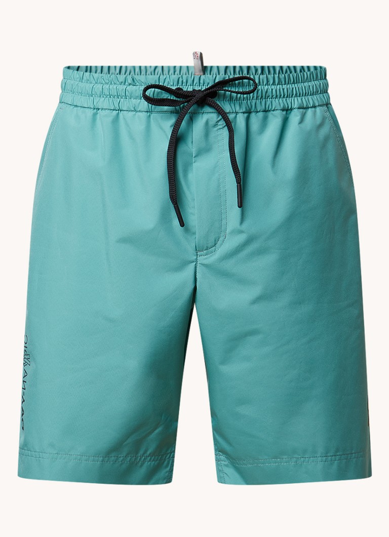 Pantaloni scurți Moncler cu croială dreaptă, buzunare laterale și logo