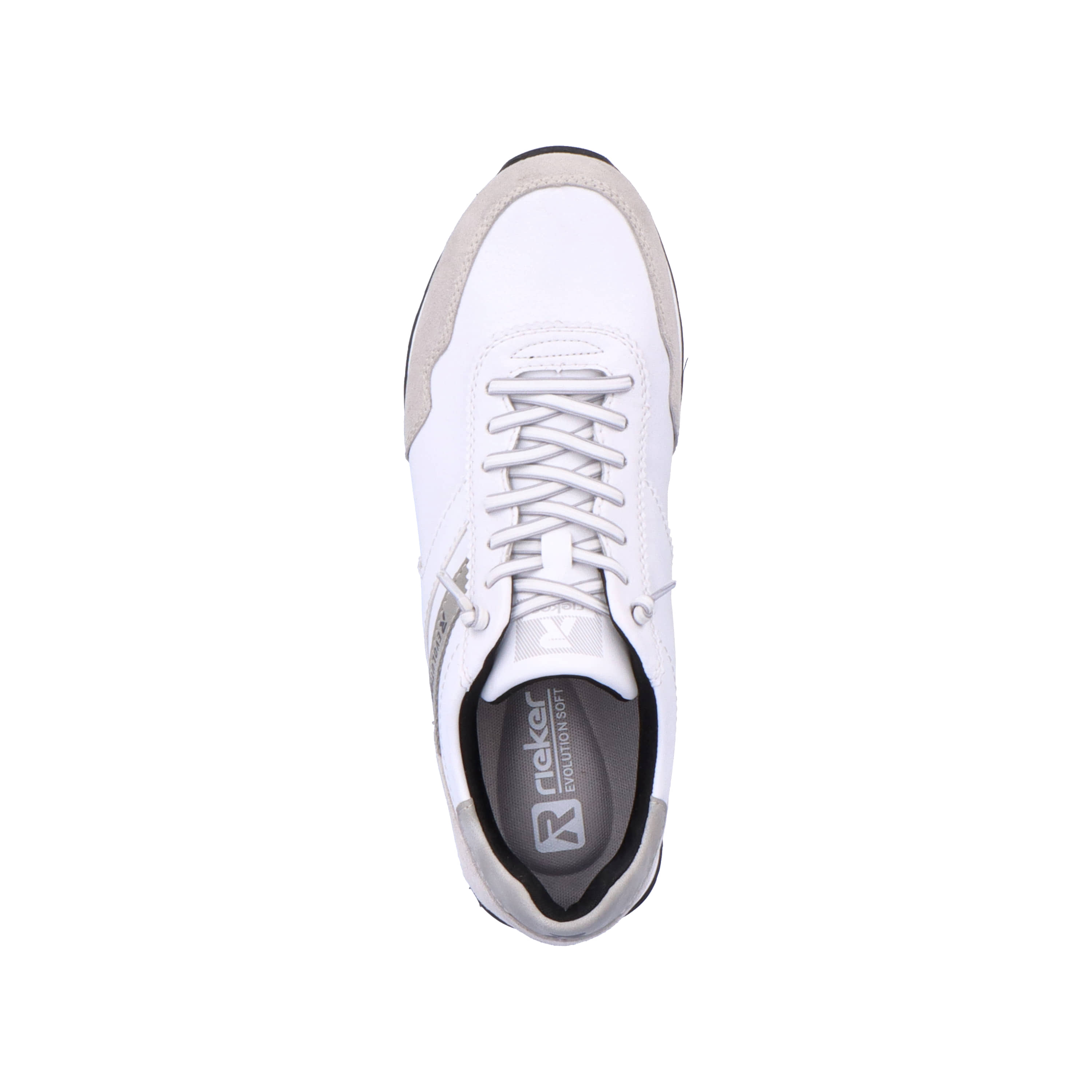 Rieker Herren Sneaker Low brilliant-white graphite-grey