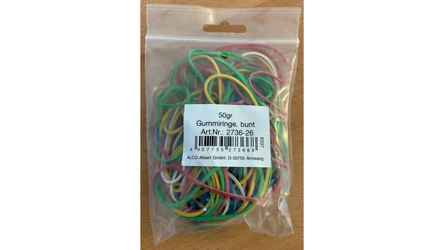 ALCO Gummibänder 50g bunt gemischt 50 g