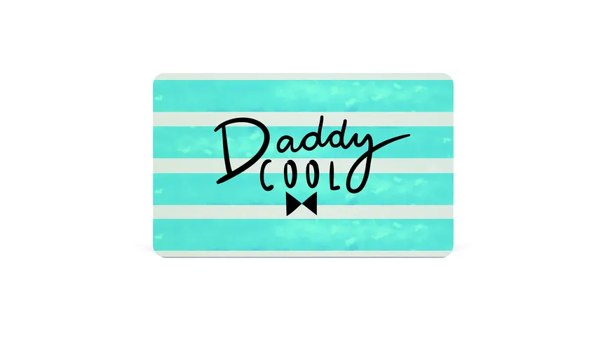 Design@Home Frühstücksbrettchen Tray Daddy Cool blau/ weiß/ schwarz