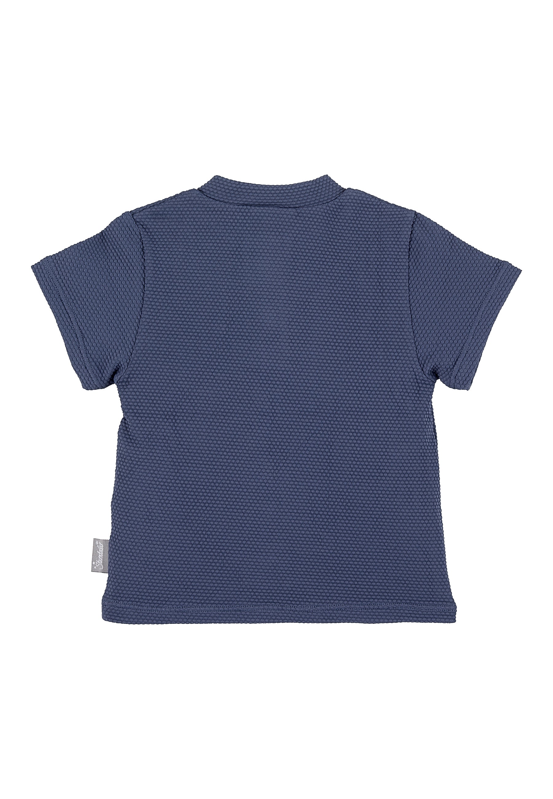 Schwimmshirt aus Strukturmaterial in blau