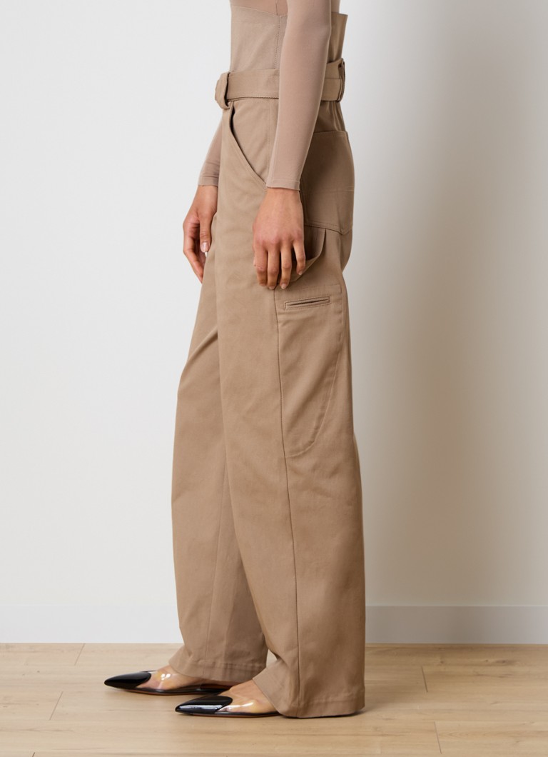 Alaïa High waist straight fit trousers with side pockets