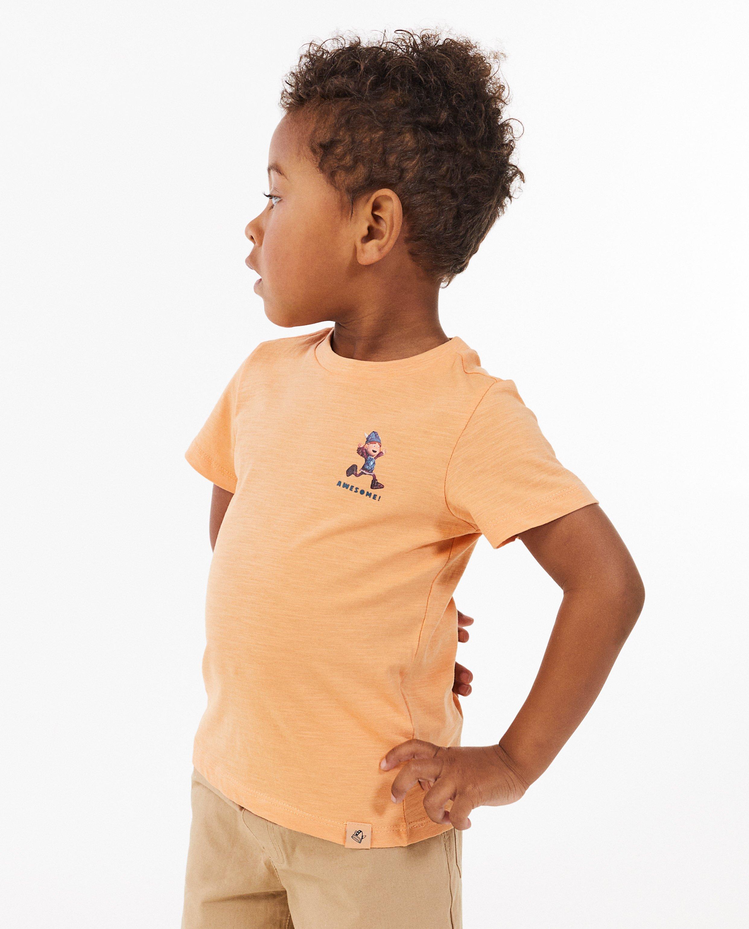 Tricou Wickie Orange din bumbac organic, portocaliu