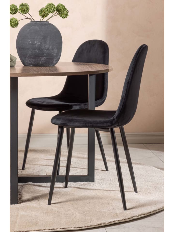ebuy24 Essgruppe Durango 5 (5-teilig) Schwarz 120 x 120 cm günstig kaufen onesize