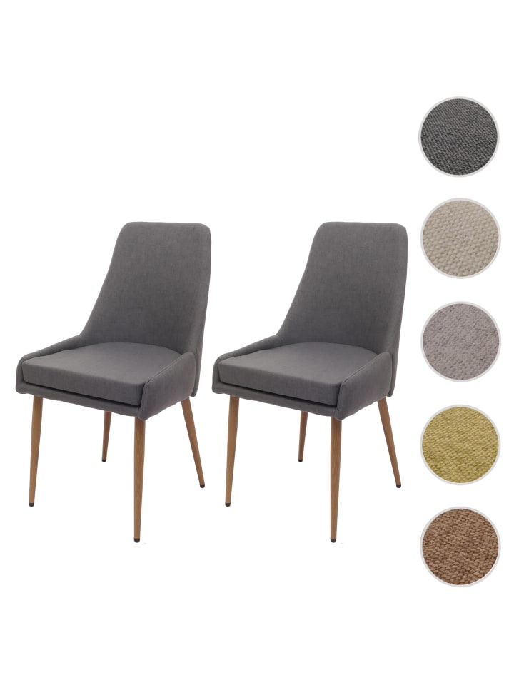 MCW 2er-Set Esszimmerstuhl O27, Dunkelgrau günstig kaufen onesize