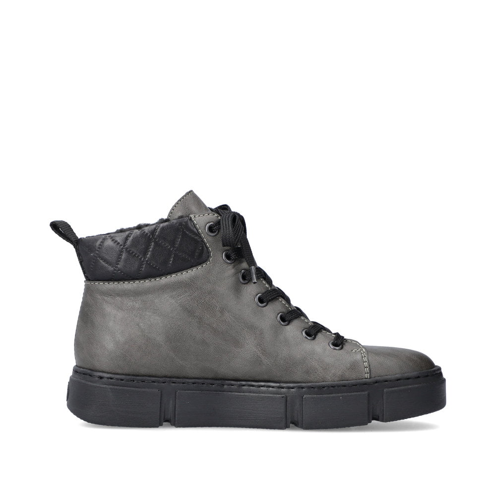 Rieker Damen Schnürstiefel anthrazit