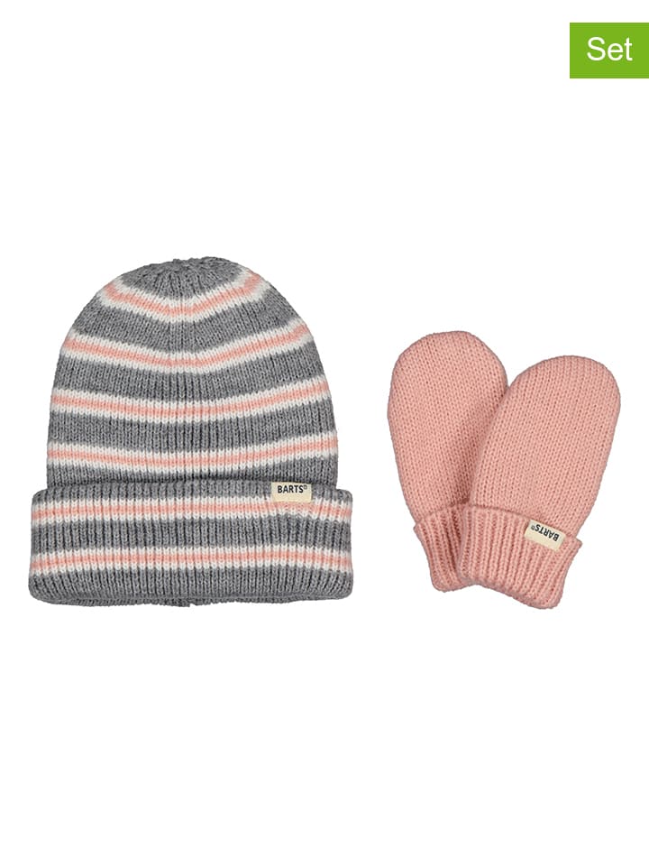 Barts 2tlg. Set: Mütze und Fäustlinge in  Rosa günstig kaufen 45-47 cm