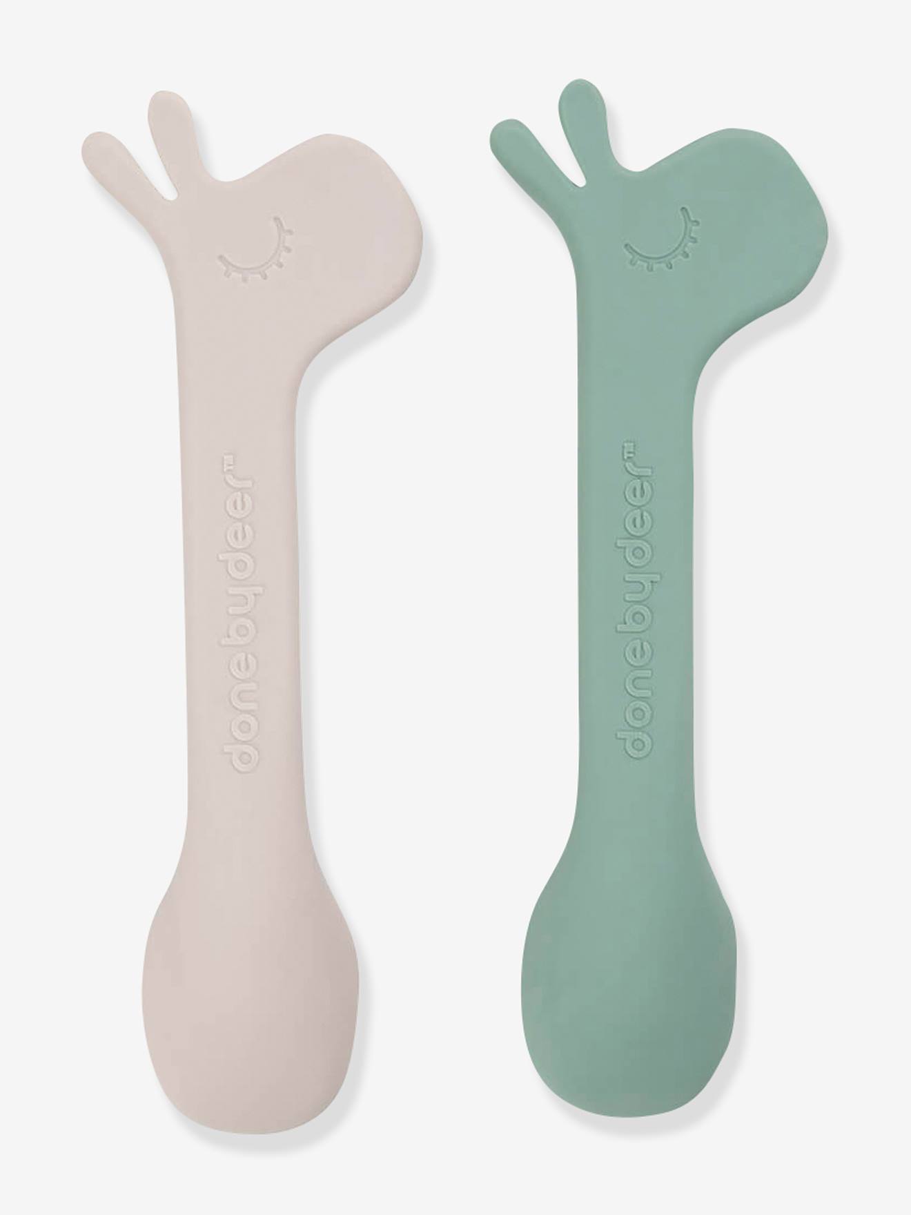 Lot de 2 cuillères en silicone Lalee DONE BY DEER orange